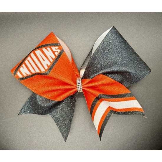 Geo-Sideline - Sideline Cheer Bow with Mascot Name